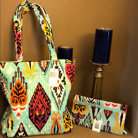 Vera Bradley Accessories - Vera Bradley tote, pencil pouch, and mirror